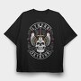 Lynnyrd Skynyrd Flames Flag Skull 2, Tricou Oversize Barbati (Unisex)
