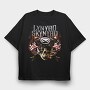Lynnyrd Skynyrd Flames Flag Skull, Tricou Oversize Barbati (Unisex)