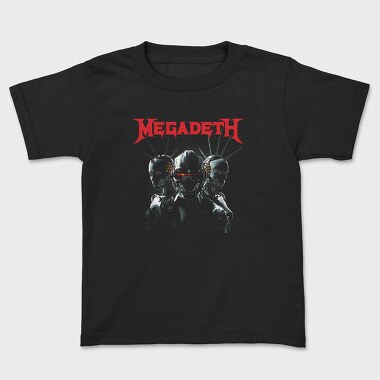 Megadeth Robot Face Eyes 2, Tricou Copii