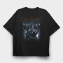 Megadeth Robot Face Eyes, Tricou Oversize Barbati (Unisex)
