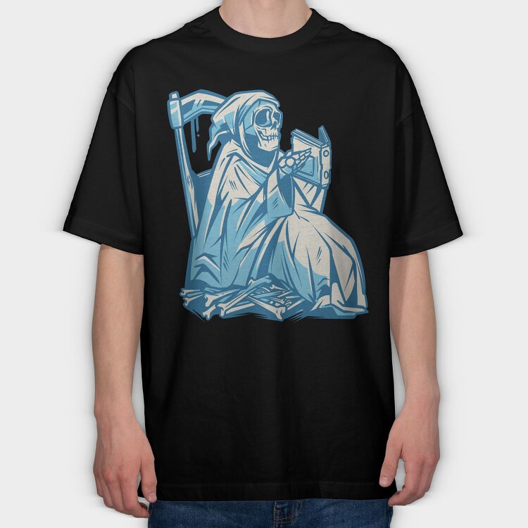 Reaper Reading, Tricou Oversize Barbati (Unisex)