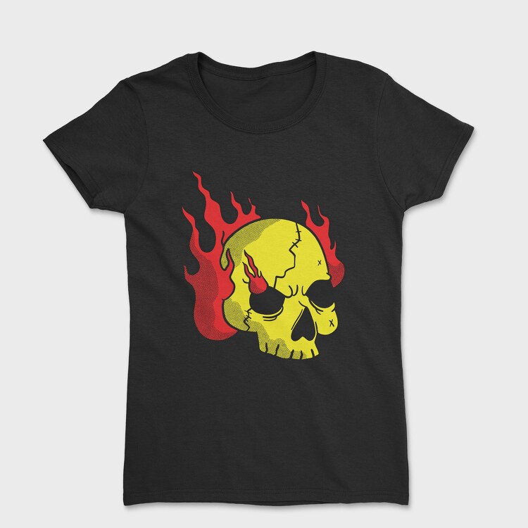 Burning Skull, Tricou Femei