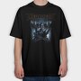 Megadeth Robot Face Eyes, Tricou Oversize Barbati (Unisex)