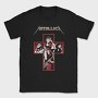 Metallica Cross Red Guitarist, Tricou Barbati (Unisex)