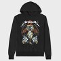 Metallica Eyes Flames Guitarist, Hanorac Oversize Barbati (Unisex)
