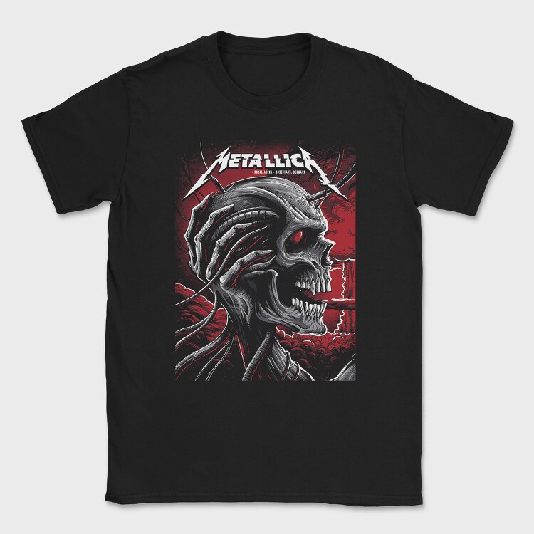 Metallica Skull Red Eyes, Tricou Barbati (Unisex)