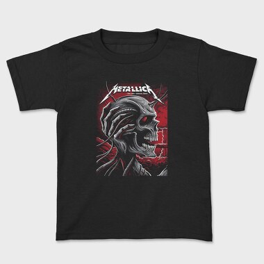 Metallica Skull Red Eyes, Tricou Copii
