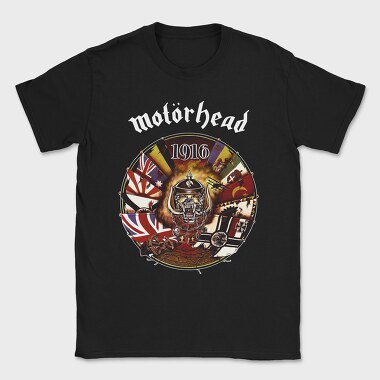 Motorhead 1916 Devil British Flag, Tricou Barbati (Unisex)