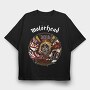 Motorhead 1916 Devil British Flag, Tricou Oversize Barbati (Unisex)