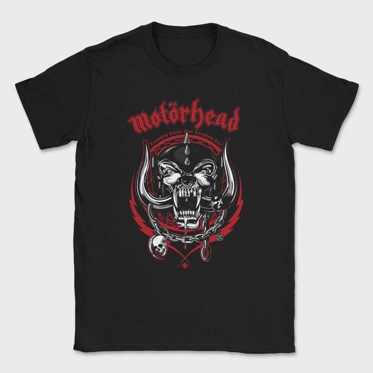 Motorhead Devil Skull Chains, Tricou Barbati (Unisex)