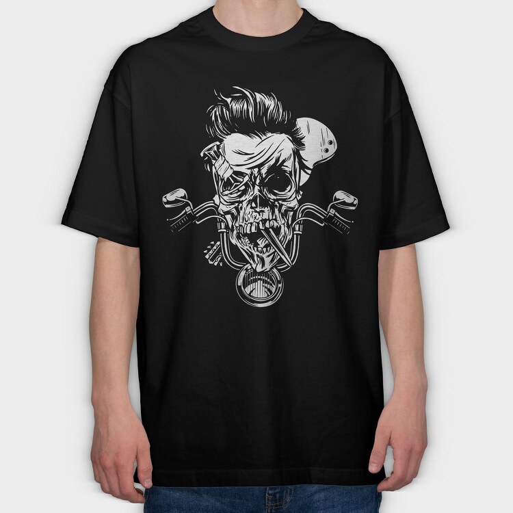 Biker Design, Tricou Oversize Barbati (Unisex)