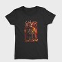 Slayer Skull Flames Crosses 2, Tricou Femei