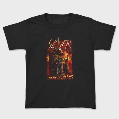 Slayer Skull Flames Crosses 2, Tricou Copii