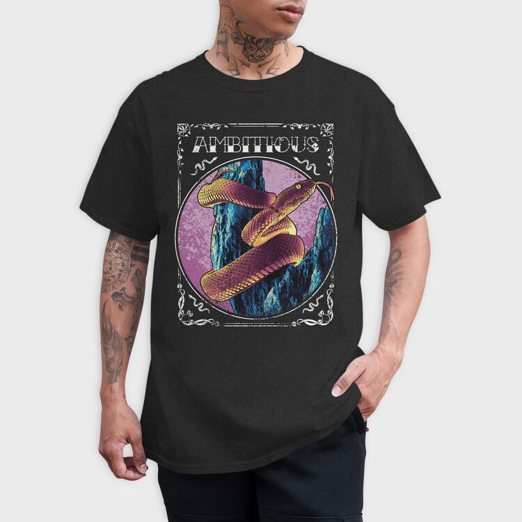 Ambitious Snake, Tricou Barbati (Unisex)