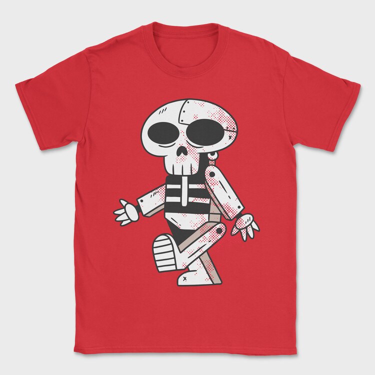Robot Skull, Tricou Barbati (Unisex)