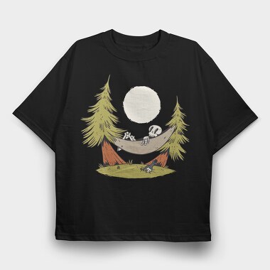 Hammock Skeleton, Tricou Oversize Barbati (Unisex)