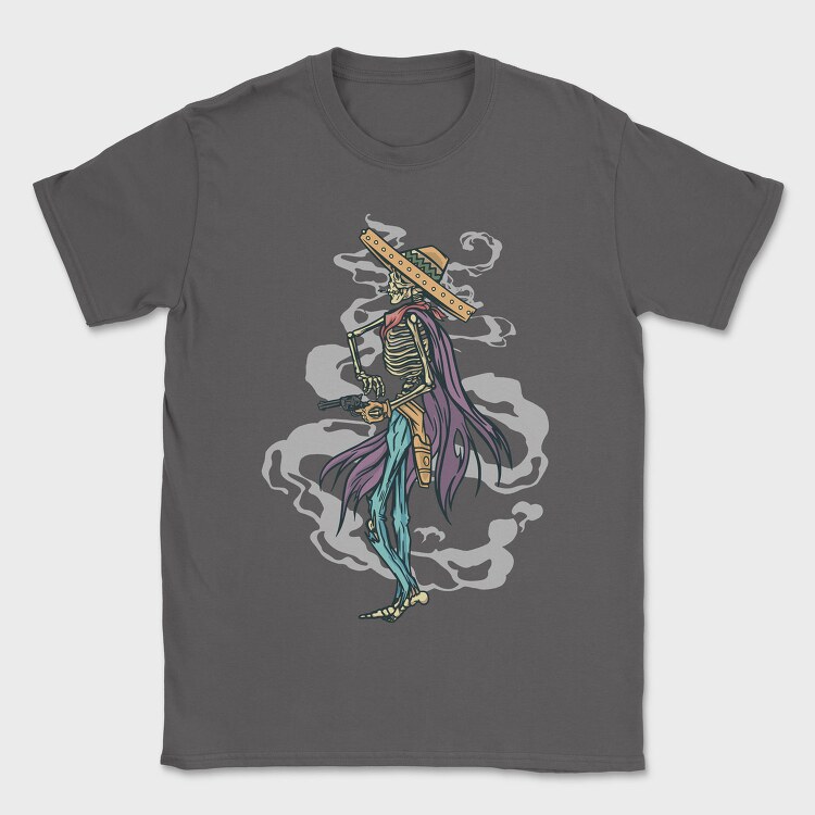 Cowboy Skeleton, Tricou Barbati (Unisex)