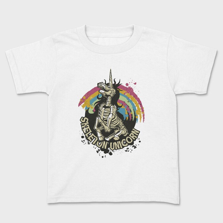 Skeleton Unicorn, Tricou Copii