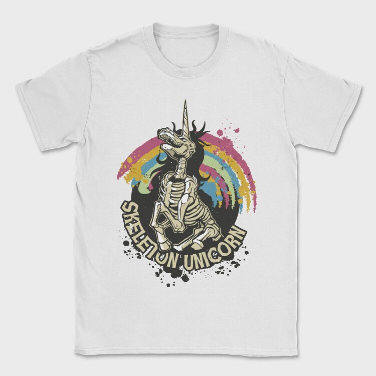 Skeleton Unicorn, Tricou Barbati (Unisex)