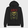 Slayer Skull Flames Crosses 3, Hanorac Oversize Barbati (Unisex)