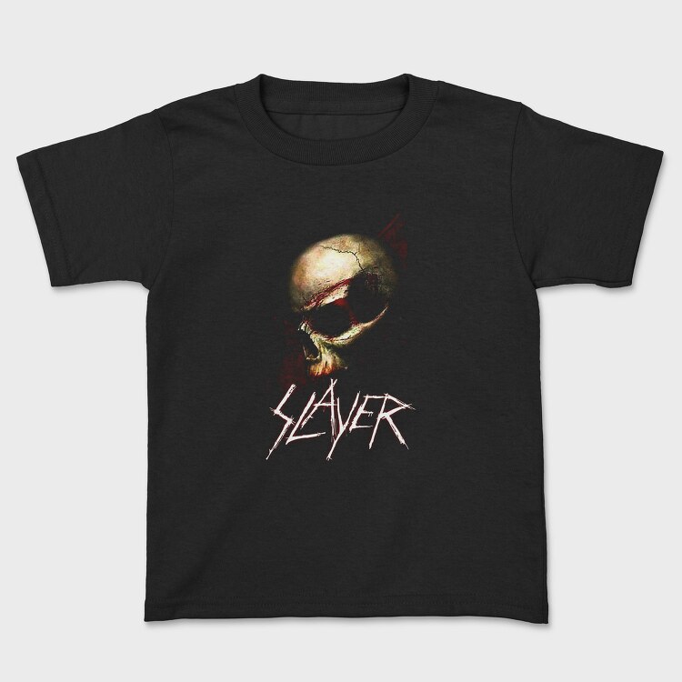 Slayer Skull Flames Crosses 4, Tricou Copii