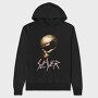 Slayer Skull Flames Crosses 4, Hanorac Oversize Barbati (Unisex)