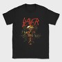 Slayer Skull Flames Crosses 5, Tricou Barbati (Unisex)