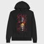 Slayer Skull Flames Crosses, Hanorac Oversize Barbati (Unisex)