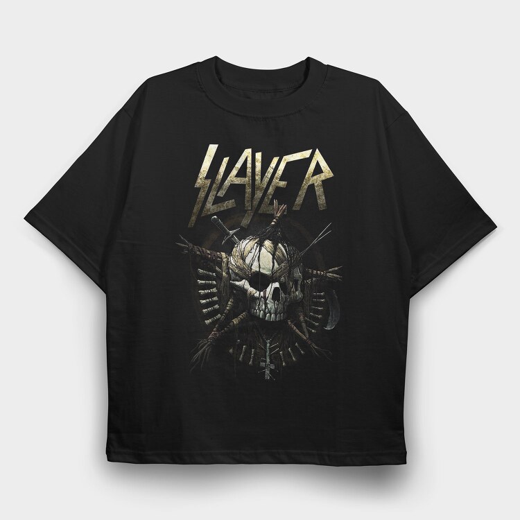 Slayer Skull Swords, Tricou Oversize Barbati (Unisex)