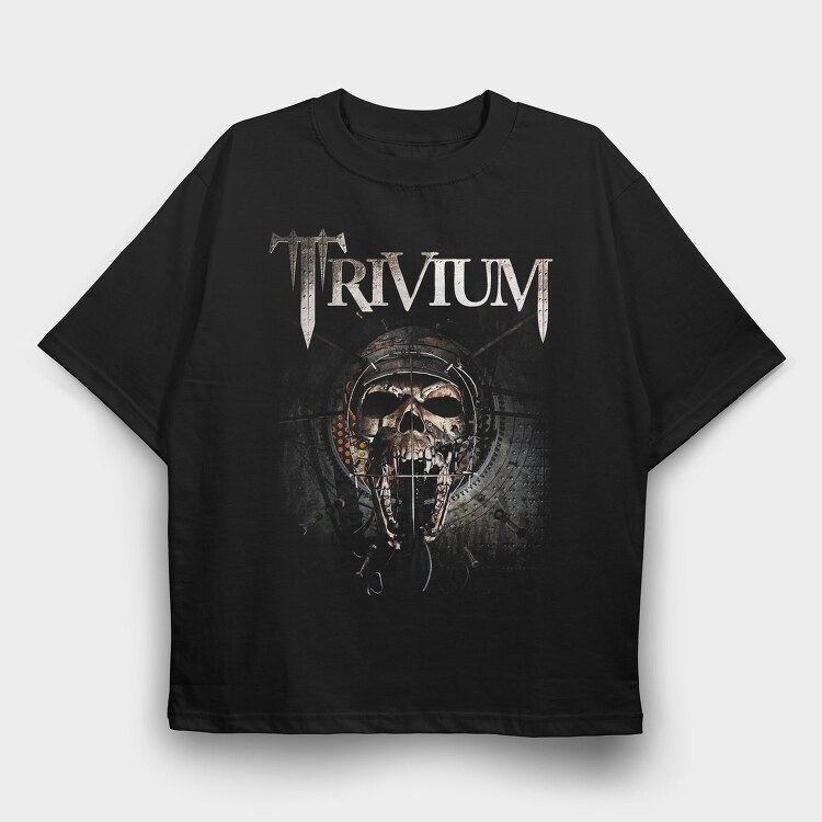 Trivium Skull Swords, Tricou Oversize Barbati (Unisex)