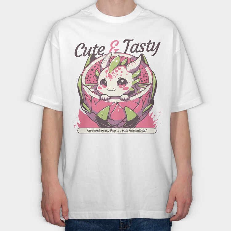 Cute Fantasy Dragon, Tricou Oversize Barbati (Unisex)