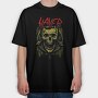 Slayer Skull Flames Crosses 3, Tricou Oversize Barbati (Unisex)