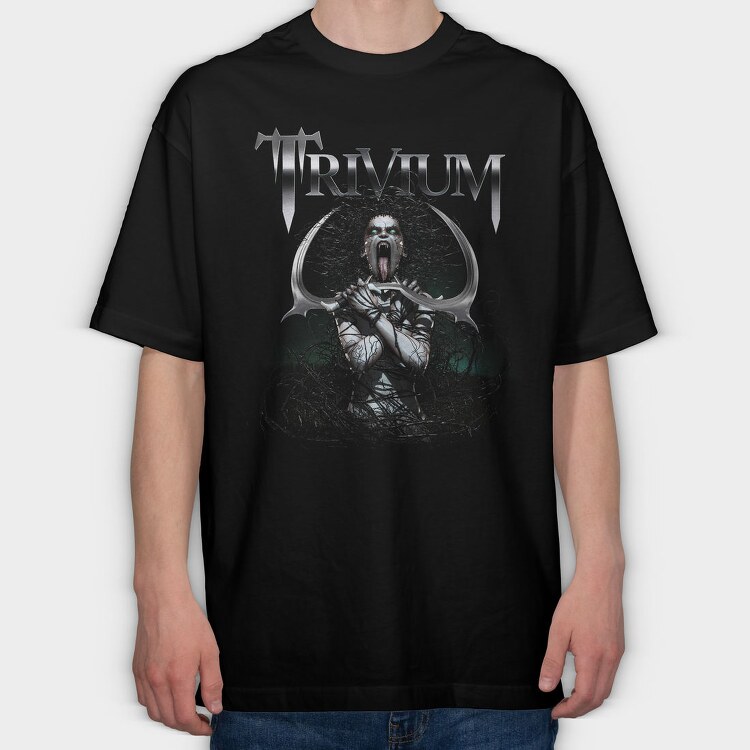 Trivium Skull Swords 3, Tricou Oversize Barbati (Unisex)