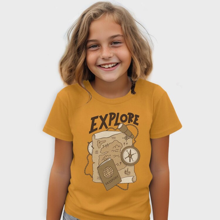 Vintage Explore, Tricou Copii