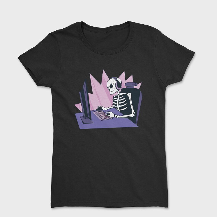 Skeleton Gamer, Tricou Femei