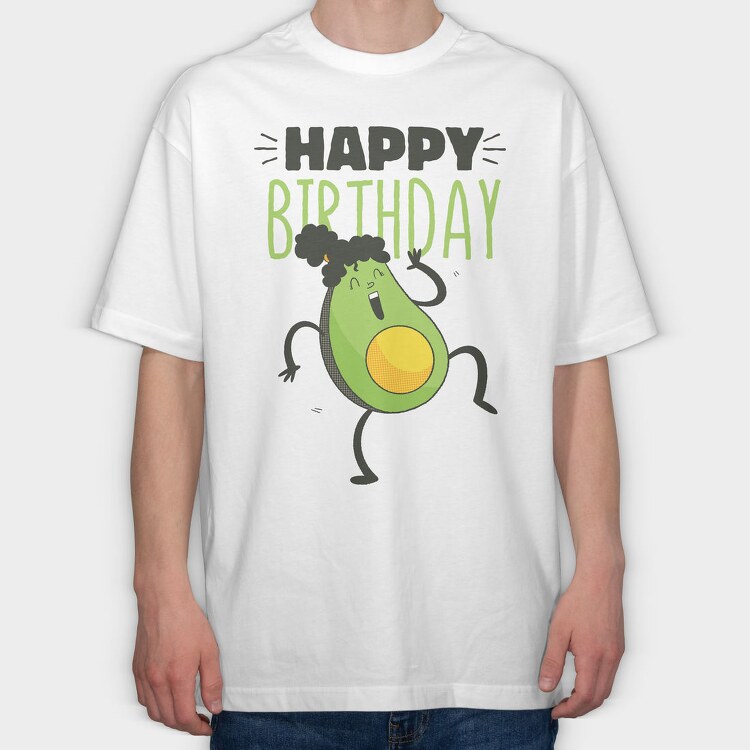 Happy Birthday, Tricou Oversize Barbati (Unisex)