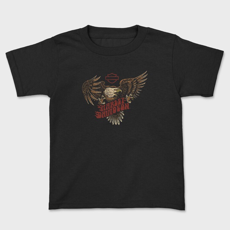 Harley Eagle Biker Flag, Tricou Copii