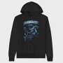 Harley Skull Biker Flag, Hanorac Oversize Barbati (Unisex)