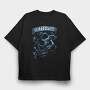 Harley Skull Biker Flag, Tricou Oversize Barbati (Unisex)