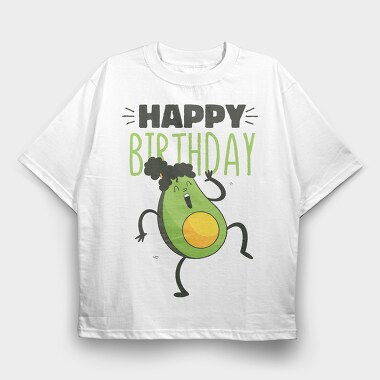 Happy Birthday, Tricou Oversize Barbati (Unisex)