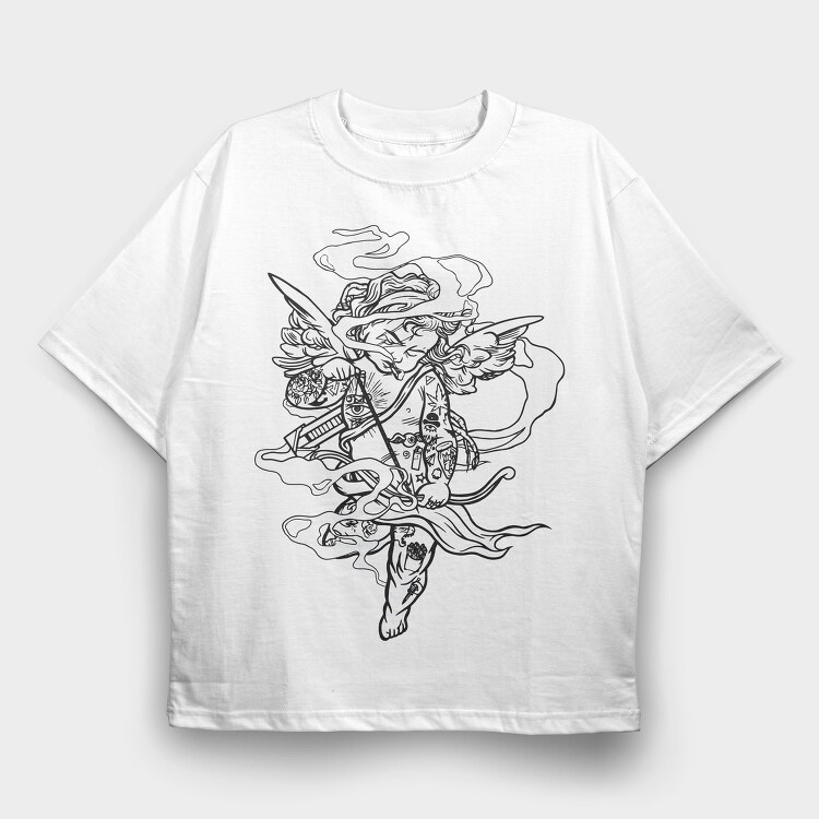 Cupidon, Tricou Oversize Barbati (Unisex)