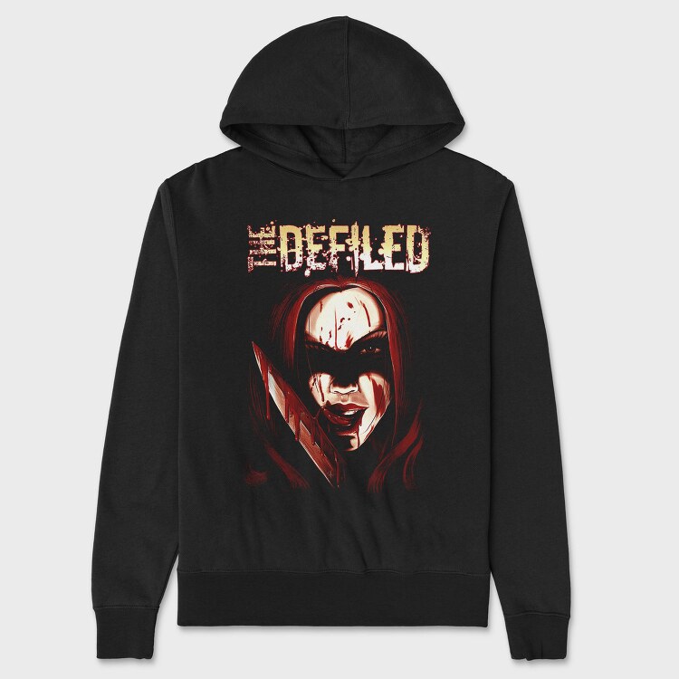 Bleeding Angel Red Flames, Hanorac Oversize Barbati (Unisex)