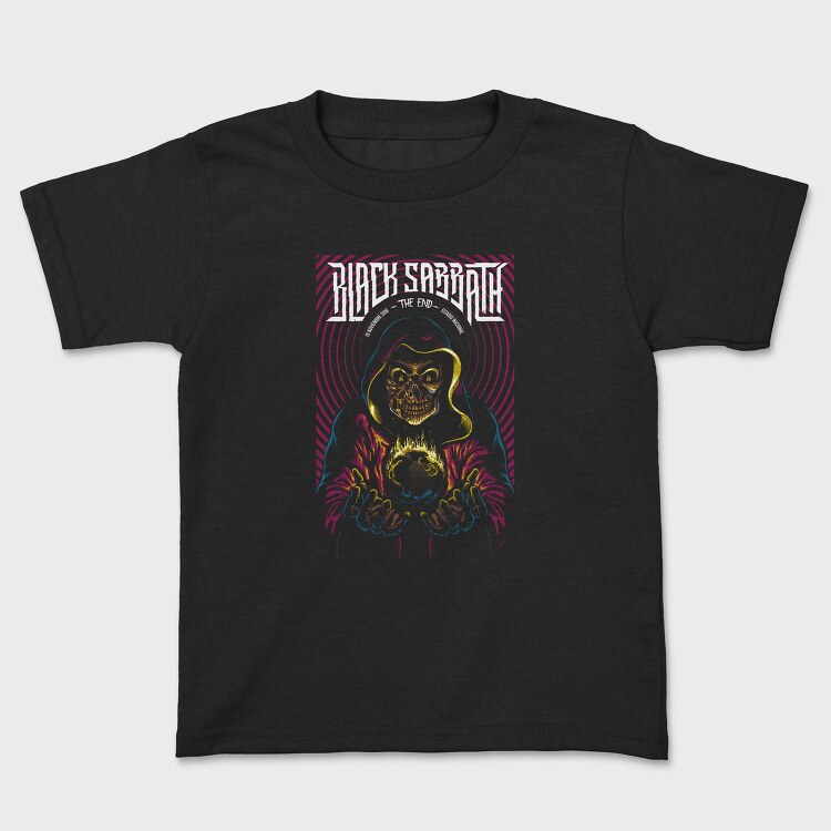 Grim Reaper Flames Crosses 2, Tricou Copii