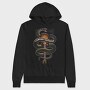 Lynnyrd Skynyrd Flames Flag Snake 2, Hanorac Oversize Barbati (Unisex)