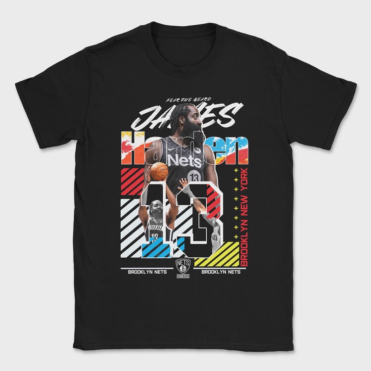 James Harden Nets Design, Tricou Barbati (Unisex)
