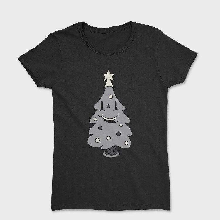 Christmas Tree Retro, Tricou Femei