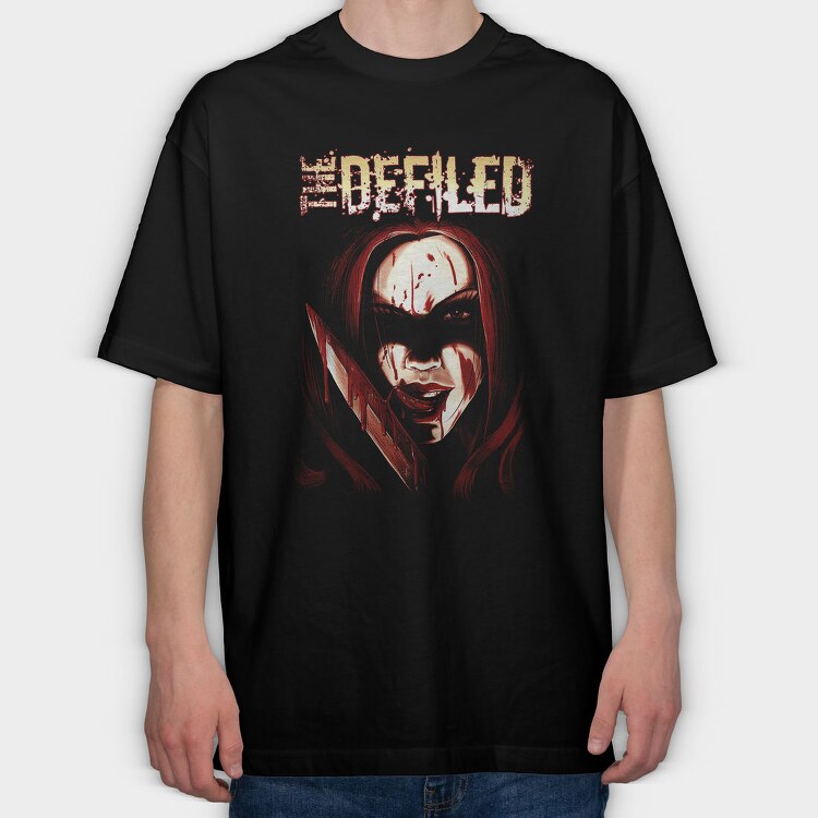 Bleeding Angel Red Flames, Tricou Oversize Barbati (Unisex)