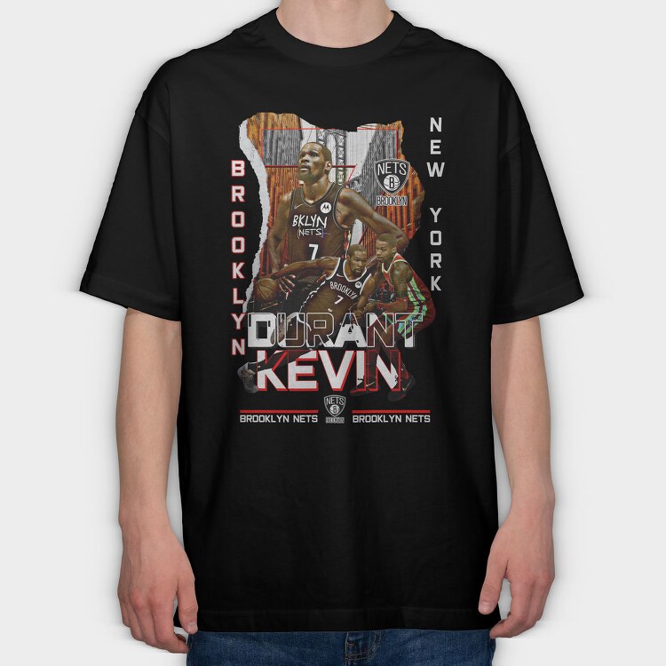 Kevin Durant, Tricou Oversize Barbati (Unisex)