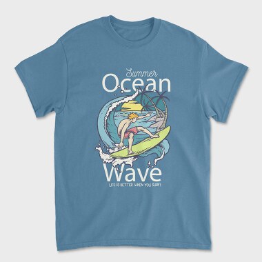 Beach Surfing, Tricou Barbati (Unisex)