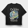 Beach Surfing, Tricou Oversize Barbati (Unisex)